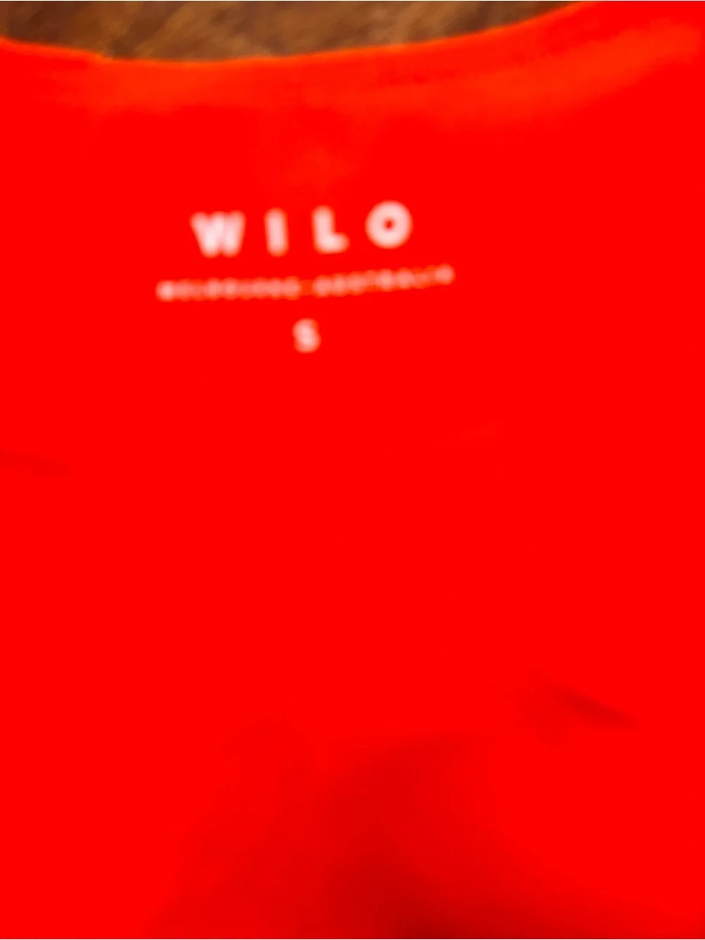 NWT Wilo Contra Sports Bra Bright Orange Navy White Size Small NEW